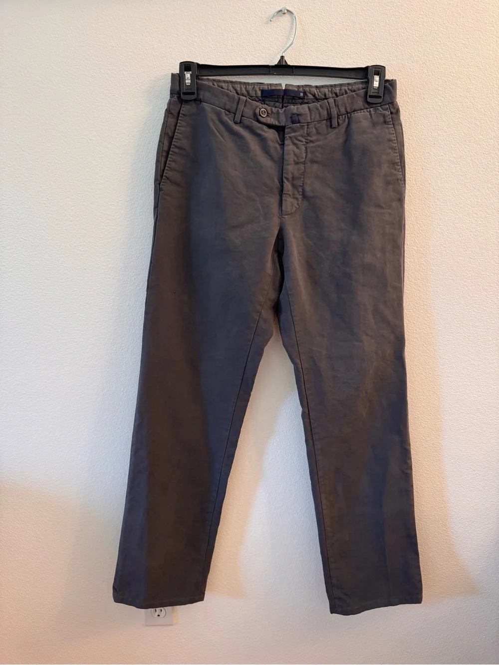 INCOTEX Men’s Chino Pants Size 32 Gray Made in Romania